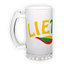 Frosted glass beer mug (500 ml)