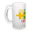 Frosted glass beer mug (500 ml)