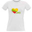 Women's T-shirt with your choice of photos, notes, white