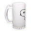 Frosted glass beer mug (500 ml)