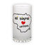 Frosted glass beer mug (500 ml)