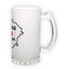 Frosted glass beer mug (500 ml)