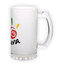 Frosted glass beer mug (500 ml)