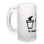 Frosted glass beer mug (500 ml)