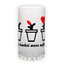 Frosted glass beer mug (500 ml)