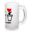 Frosted glass beer mug (500 ml)