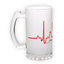 Frosted glass beer mug (500 ml)