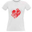 Women's T-shirt with your choice of photos, notes, white