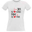 Women's T-shirt with your choice of photos, notes, white