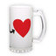 Frosted glass beer mug (500 ml)