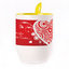 A cup with a spoon. Yellow (250 ml)