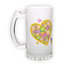 Frosted glass beer mug (500 ml)