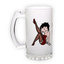 Frosted glass beer mug (500 ml)