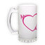Frosted glass beer mug (500 ml)