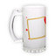 Frosted glass beer mug (500 ml)