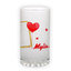 Frosted glass beer mug (500 ml)