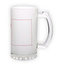 Frosted glass beer mug (500 ml)