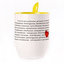 A cup with a spoon. Yellow (250 ml)