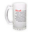 Frosted glass beer mug (500 ml)