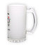 Frosted glass beer mug (500 ml)