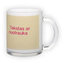 Frosted glass mug (300 ml)
