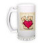 Frosted glass beer mug (500 ml)