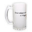 Frosted glass beer mug (500 ml)