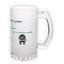 Frosted glass beer mug (500 ml)