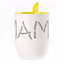A cup with a spoon. Yellow (250 ml)