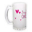 Frosted glass beer mug (500 ml)