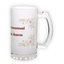 Frosted glass beer mug (500 ml)