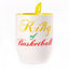 A cup with a spoon. Yellow (250 ml)