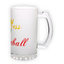 Frosted glass beer mug (500 ml)