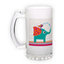 Frosted glass beer mug (500 ml)