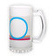 Frosted glass beer mug (500 ml)