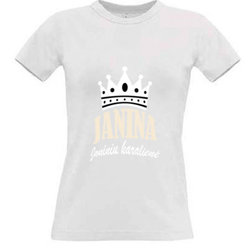 Women's T-shirt with your choice of photos, notes, white