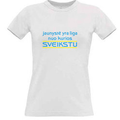 Women's T-shirt with your choice of photos, notes, white