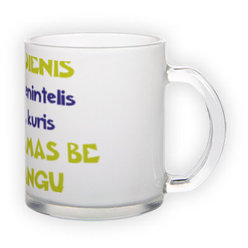 Frosted glass mug (300 ml)