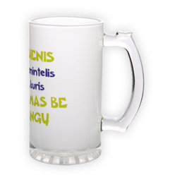 Frosted glass beer mug (500 ml)