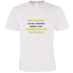 T -shirts with your photo, notes, white