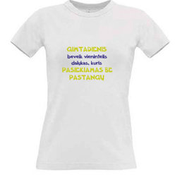 Women's T-shirt with your choice of photos, notes, white