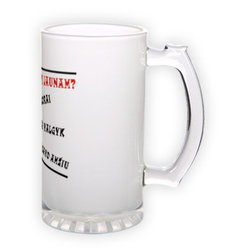 Matinio stiklo bokalas (500 ml)