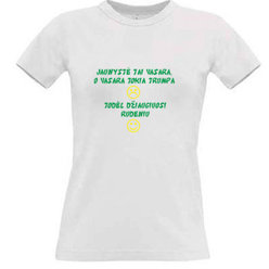 Women's T-shirt with your choice of photos, notes, white