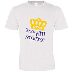 T -shirts with your photo, notes, white