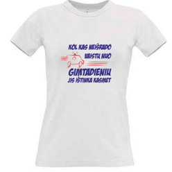 Women's T-shirt with your choice of photos, notes, white