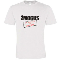 T -shirts with your photo, notes, white