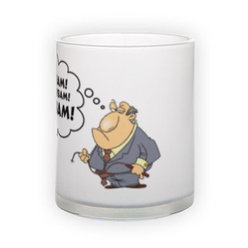 Frosted glass mug (300 ml)