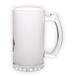 Frosted glass beer mug (500 ml)