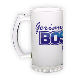 Frosted glass beer mug (500 ml)