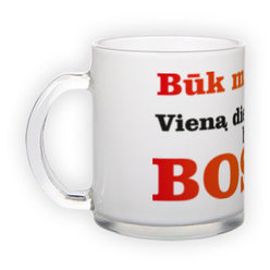 Frosted glass mug (300 ml)